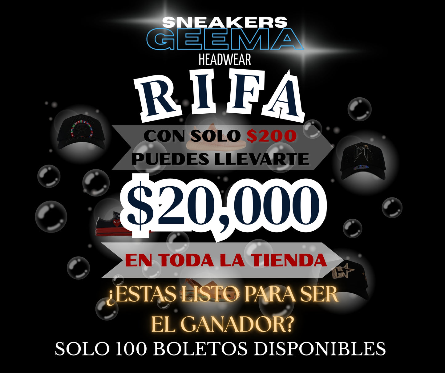 RIFA DE $20,000 EN LA TIENDA