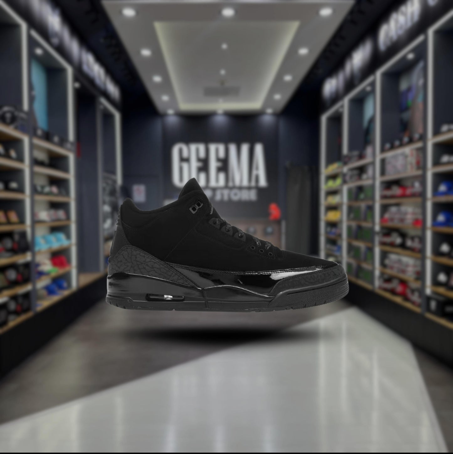 JORDAN 3 "BLACK CAT"